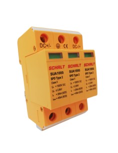 sua1000 photovoltaic arrester schalt 20ka 1000vdc 2+1p